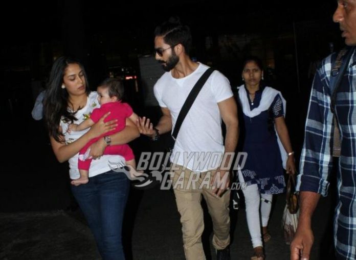 Misha with Shahid Kapoor and Mira Rajput